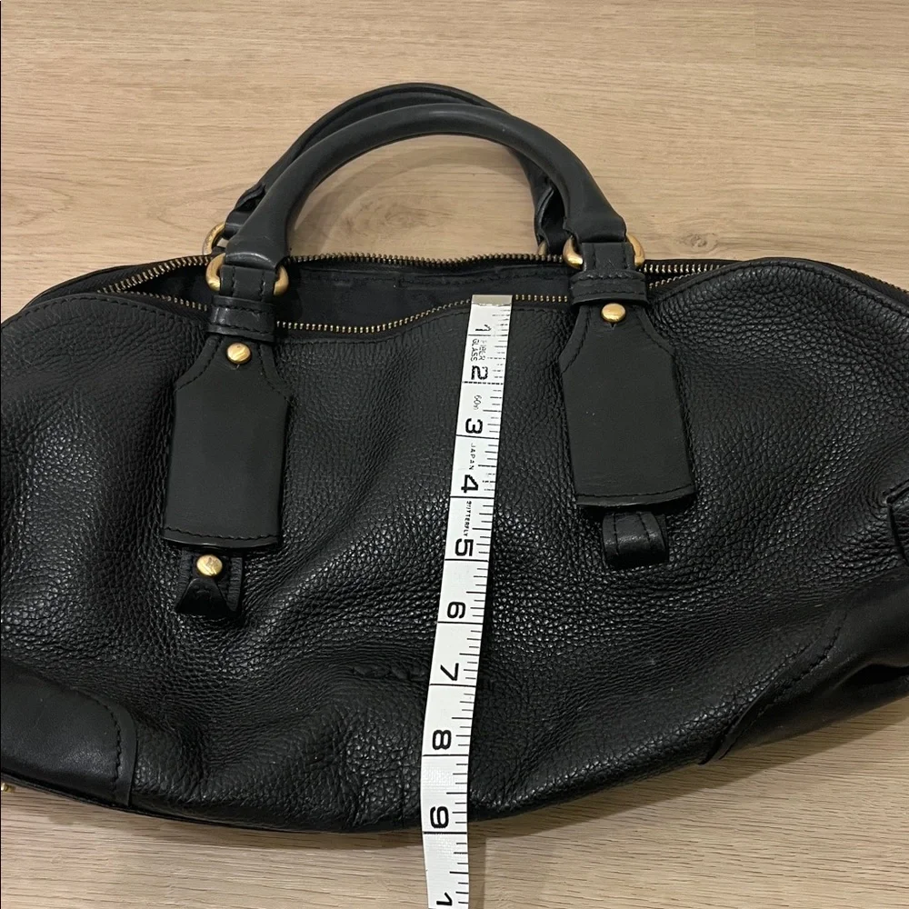 Mazzini Black Leather Handbag